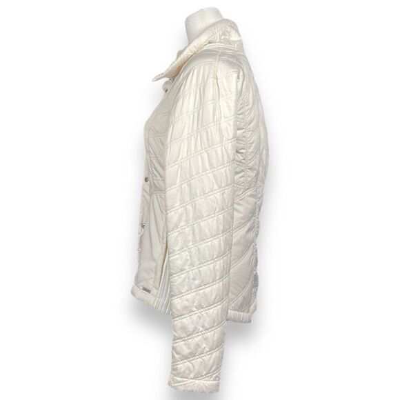 prAna Diva Softshell Jacket Womens Small S White Button Zip Front Sherpa Lined - Picture 5 of 14